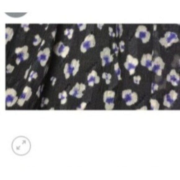 Rebecca Taylor Black  animal print Short Sleeve Dress Ruffle  silk blend size 6 - Picture 9 of 16